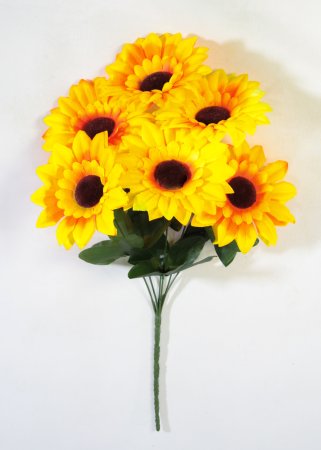 Букет подсолнуха Енисейка 6 цветков