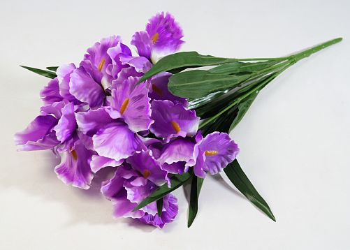 Букет ирисов садовых 7 цветков от магазина KALINA являющийся официальным дистрибьютором в России 