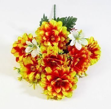 Букет георгин "Бамбино" 7 цветков от магазина KALINA являющийся официальным дистрибьютором в России 