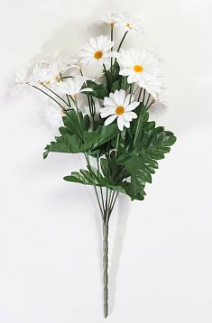 Букет ромашек "Лавина" 7 веток 21 цветок от магазина KALINA являющийся официальным дистрибьютором в России 