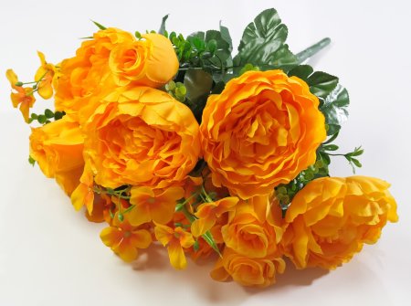 Пион с розой "Лилит"18 веток