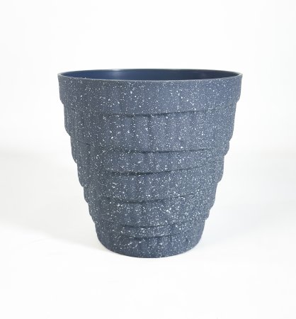 Кашпо "Бархан" 3 серый 2.7 L