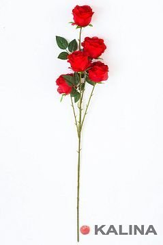 Ветка розы София 5 цветков от магазина KALINA являющийся официальным дистрибьютором в России 