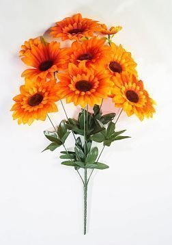 Букет подсолнуха "Боярыня" 7 цветков от магазина KALINA являющийся официальным дистрибьютором в России 