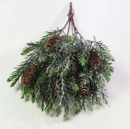 картинка Ветка с шишками Поздняя осень от магазина KALINA