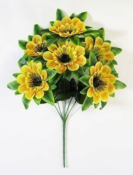 Букет георгина  "Баронесса" 6 веток  6 цветков от магазина KALINA являющийся официальным дистрибьютором в России 