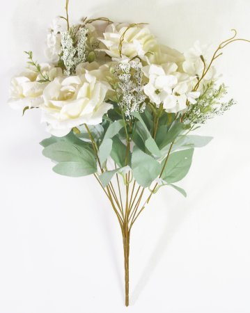 Букет роз Дилара" молочный 13 веток