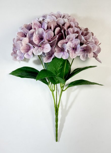Букет гортензий 5 веток сиреневая