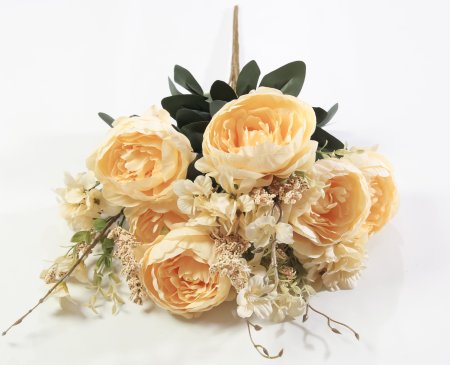 Пион "Фата персик" 13 веток