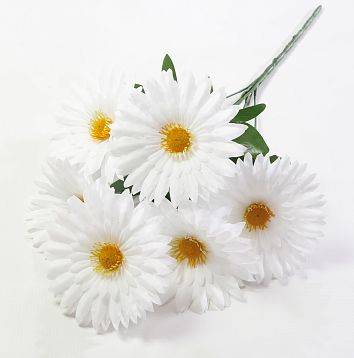 Букет ромашек "Полевая" 6 цветков от магазина KALINA являющийся официальным дистрибьютором в России 