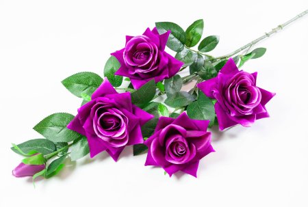 Ветка розы "Бургунди" 4 цветка