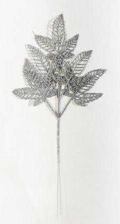 Лист клена серебро