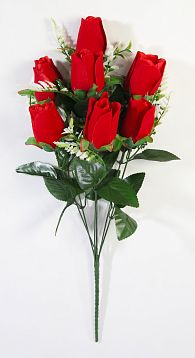Букет розы бархатной 7 веток 7 цветков от магазина KALINA являющийся официальным дистрибьютором в России 