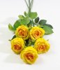 Роза с латексным покрытием крупная желтая