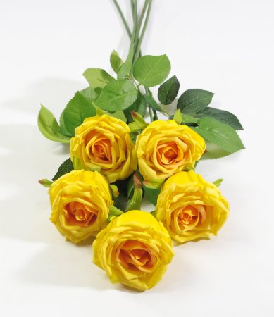 Роза с латексным покрытием крупная желтая