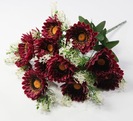 Букет ромашек "Паприка" большой 12 цветков