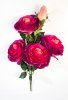 Ветка розы "Фан-фан" 4 цветка 1 бутон