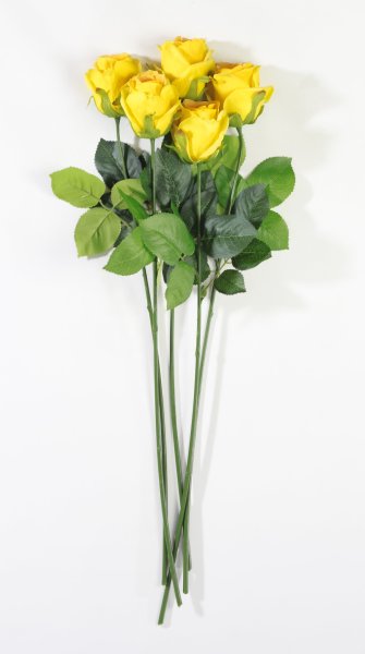 Роза с латексным покрытием желтая