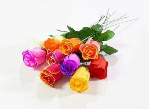 Цветок розы бутон (одиночный) от магазина KALINA являющийся официальным дистрибьютором в России 