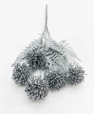 Ветка "Украшение" серебро