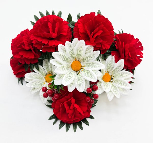 Хризантема с ромашкой "Достижение" 12 веток