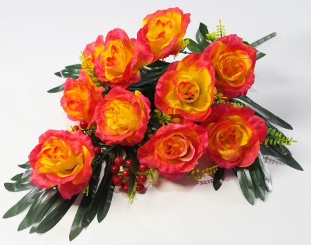 Роза "Можоретта" 10 цветков 12 веток