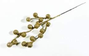 Вставка большая с блестками золото