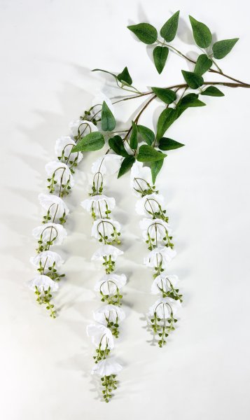 Ампельная декоративная ветка Ожерелье белая