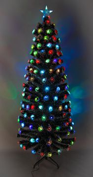 Новогодняя ёлка светодиодная разноцветная 180 см от магазина KALINA являющийся официальным дистрибьютором в России 
