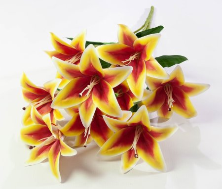 Букет лилий 9 цветков латекс