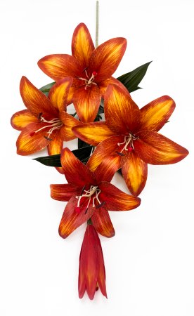Ветка лилий "Мираж" 4 цветка 1 бутон