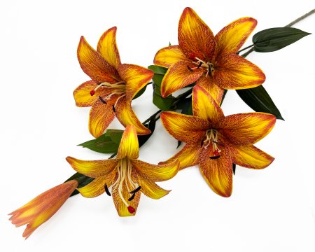 Ветка лилий "Мираж" 4 цветка 1 бутон