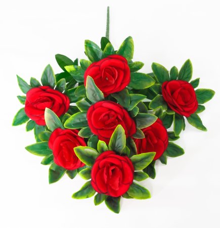 Роза "Красное пламя" 7 цветков