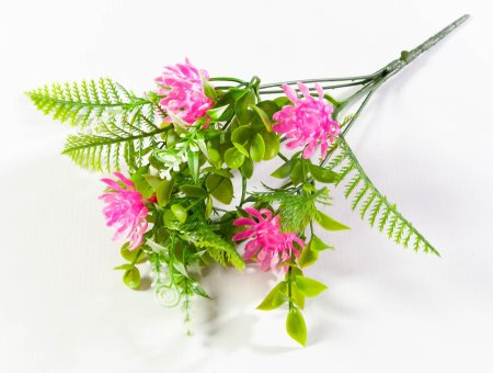 Букет астры с папоротником