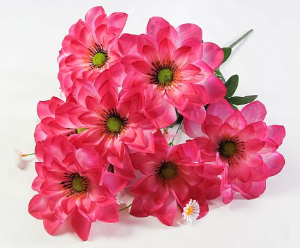 Букет георгина "Полюшко" 7 цветков от магазина KALINA являющийся официальным дистрибьютором в России 