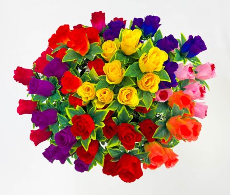 Роза "Ягодный мусс" 9 цветков