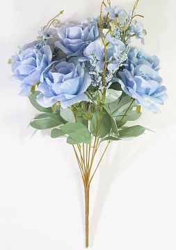 Букет роз "Дилара" голубой 13 веток от магазина KALINA являющийся официальным дистрибьютором в России 