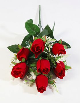 Букет розы бархатной 7 веток 7 цветков от магазина KALINA являющийся официальным дистрибьютором в России 