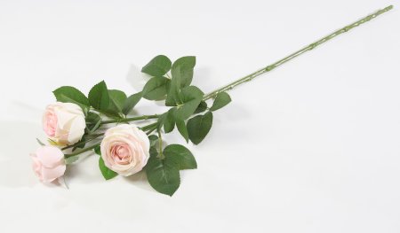 Ветка розы 3 цветка с латексным покрытием "Ла Перла"