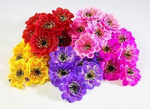 Букет георгина "Факел" 6 цветков от магазина KALINA являющийся официальным дистрибьютором в России 