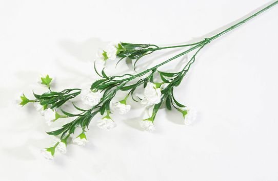 Ветка гвоздики 20 цветков белая от магазина KALINA являющийся официальным дистрибьютором в России 