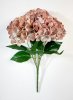 Букет гортензий 5 веток персик