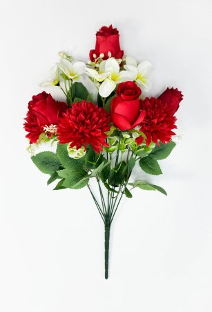 Роза с хризантемой "Финт" 10 веток