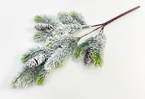 Еловая ветка "Снежный бор"