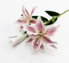Ветка лилий "Сибирь" нежно-розовая
