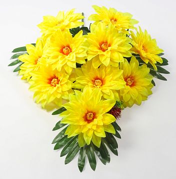 Букет георгина "Лоретта" 10 цветков от магазина KALINA являющийся официальным дистрибьютором в России 