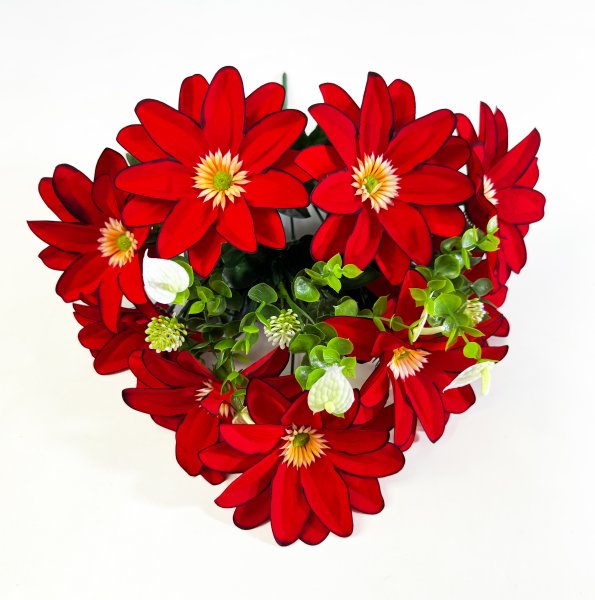 Георгин бархатный 12 веток с каллами