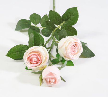 Ветка розы 3 цветка с латексным покрытием "Ла Перла"