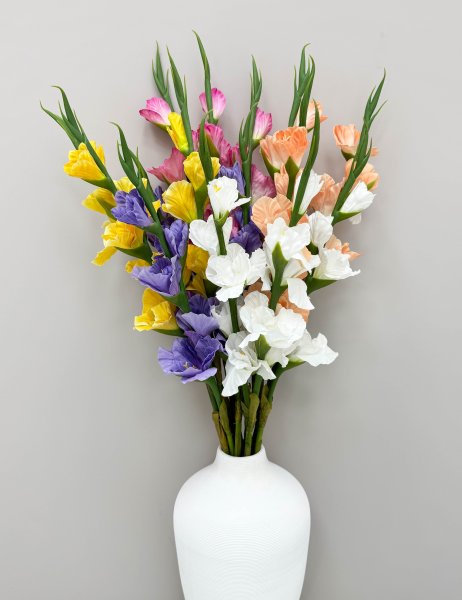 Гладиолус "Цветочный калейдоскоп" персиковый