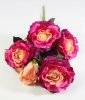 Ветка розы "Кармен" 4 цветка 1 бутон